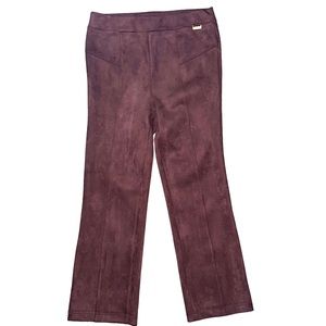 Marc New York Andrew Marc Brown Velour Stretchy Pants Size Medium
